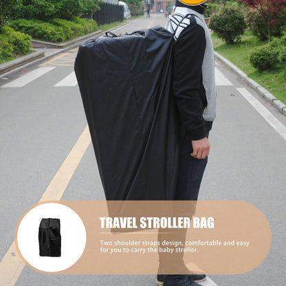 Travel Stroller Bag for Airplane Gate Check Heavy Duty Water Resistant Storage with Dual Shoulder Straps Protective Cover for Single and Double Strollers Easy Clean Durable Travel
