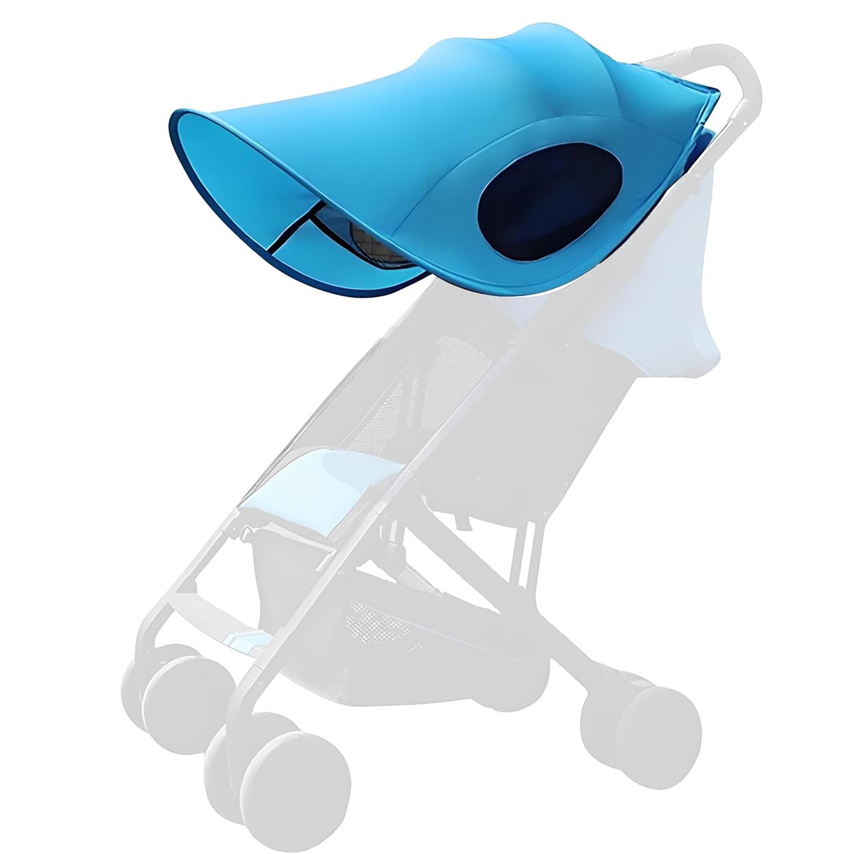 Waterproof Baby Stroller Sun Rain Cover UV Protection Adjustable Blackout Canopy for Travel Park Zoo