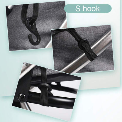 Waterproof Baby Stroller Sun Rain Cover UV Protection Adjustable Blackout Canopy for Travel Park Zoo