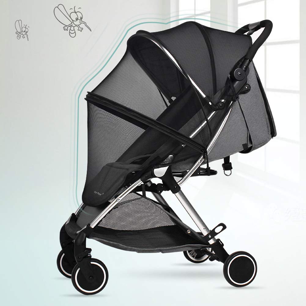 Waterproof Baby Stroller Sun Rain Cover UV Protection Adjustable Blackout Canopy for Travel Park Zoo