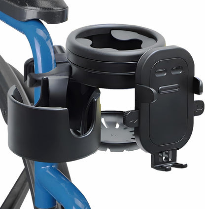 Mobility Combo Pack 3 in 1, Hook, Phone and Cup Holder for Walker, Portable Beverage Holder for Wheelchair and Strollers