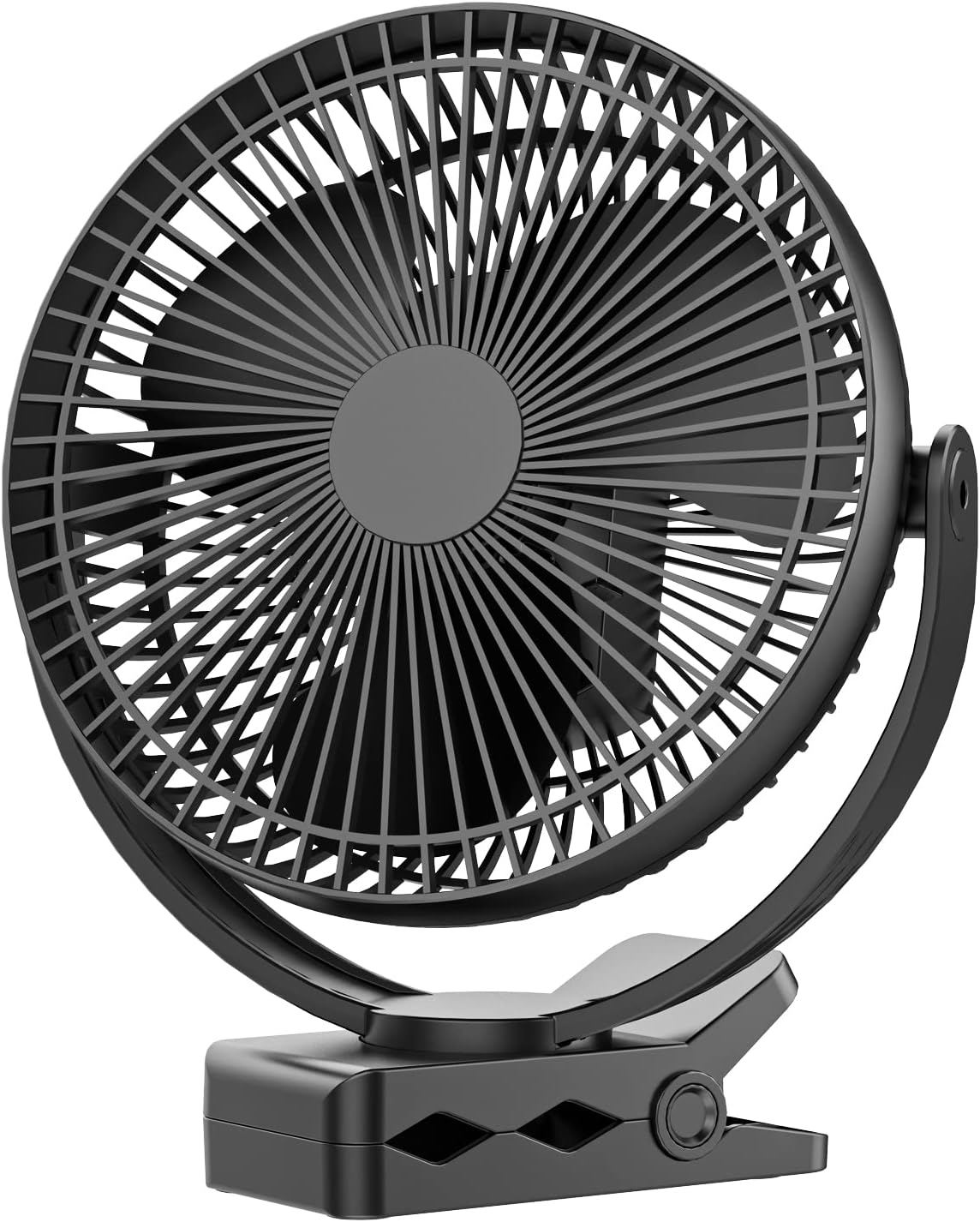 Portable Stroller Fan, Baby Stroller Fan, 5000mAh Battery Powered Fan, Portable Fan for Stroller, Desk, Travel, Car