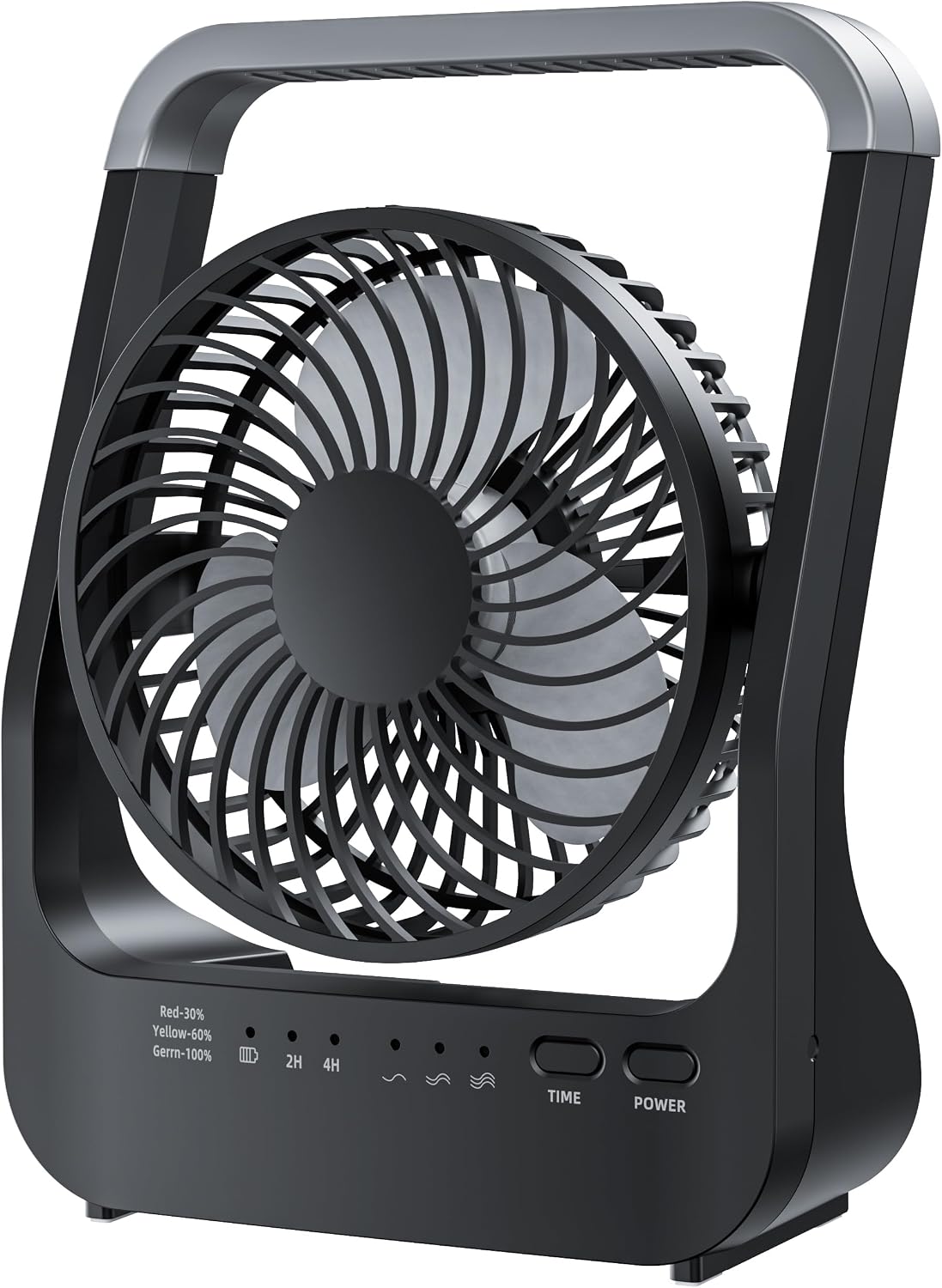 Portable Stroller Fan, Baby Stroller Fan, 5000mAh Battery Powered Fan, Portable Fan for Stroller, Desk, Travel, Car