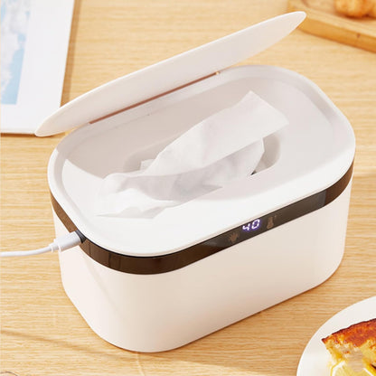 Baby Wipe Warmer, Large Capacity Moist Wipe Dispenser with 5-Level Temperature Heating Control, Quiet & Even Heating, Diaper Wipe Warmer with Night Light