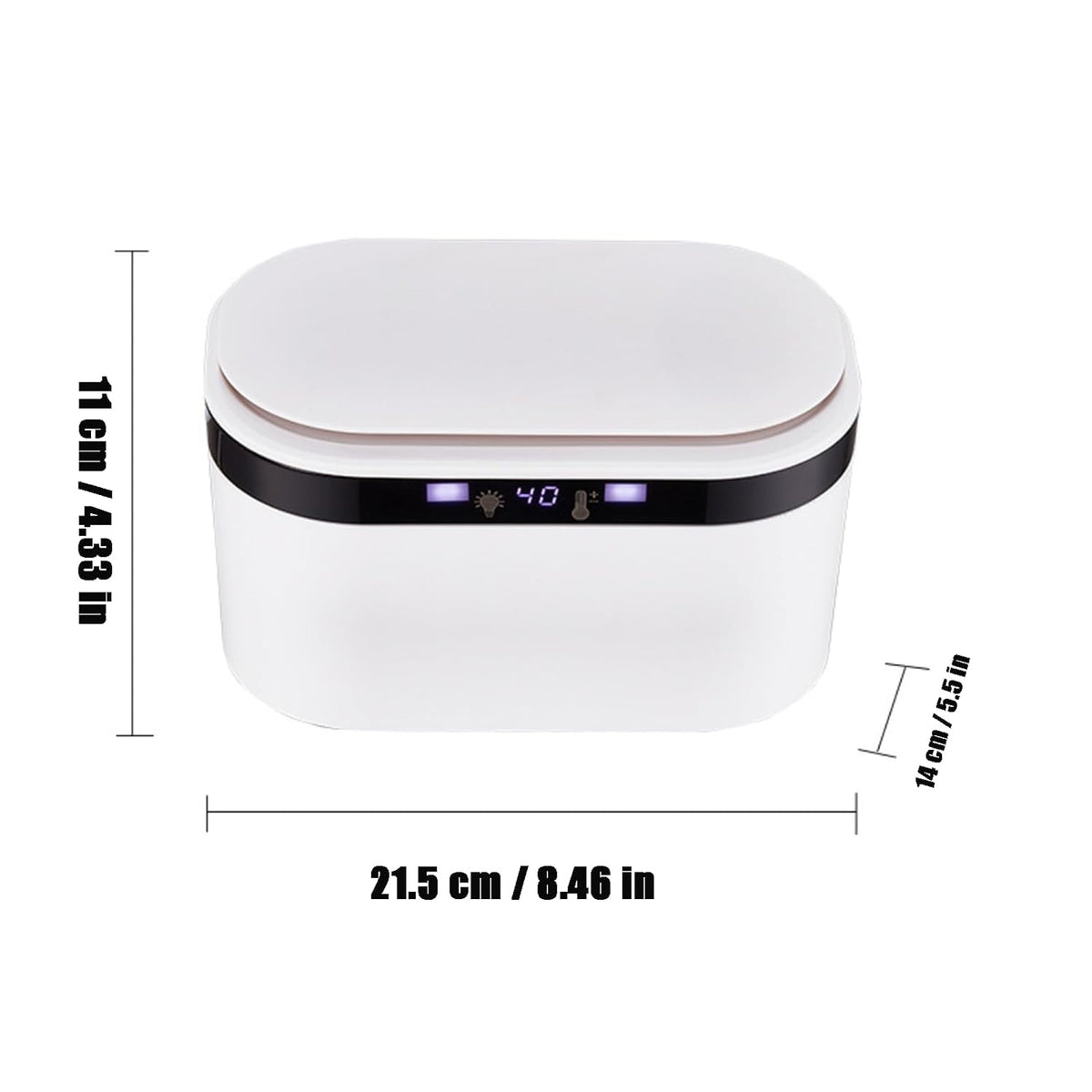 Baby Wipe Warmer, Large Capacity Moist Wipe Dispenser with 5-Level Temperature Heating Control, Quiet & Even Heating, Diaper Wipe Warmer with Night Light