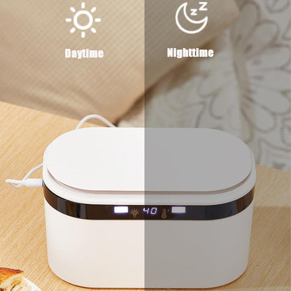 Baby Wipe Warmer, Large Capacity Moist Wipe Dispenser with 5-Level Temperature Heating Control, Quiet & Even Heating, Diaper Wipe Warmer with Night Light