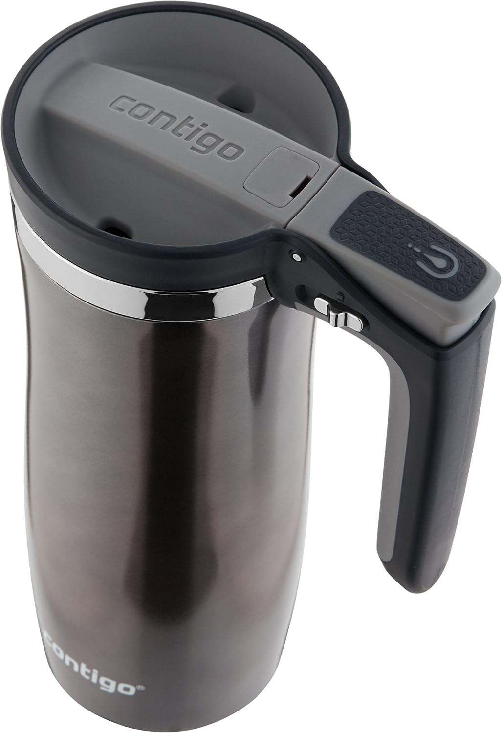 Handled AUTOSEAL Stainless Steel Travel Mug with Easy-Clean Lid 16 oz.