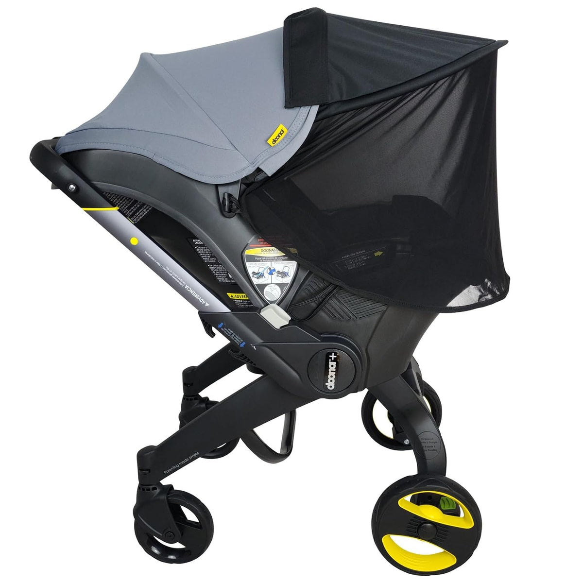 Baby Stroller Sun Shade Cover | Stroller Shade Extender for Sun | Canopy Extender with Full Coverage | Universal Baby Sunshade Accessories for Summer | Bug Net Protection Cover Attachment for Outdoor