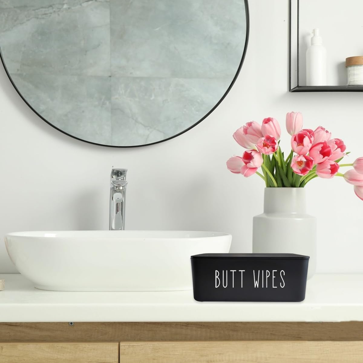 Butt Wipes Dispenser 7.28" L * 4.80" W * 2.75" H