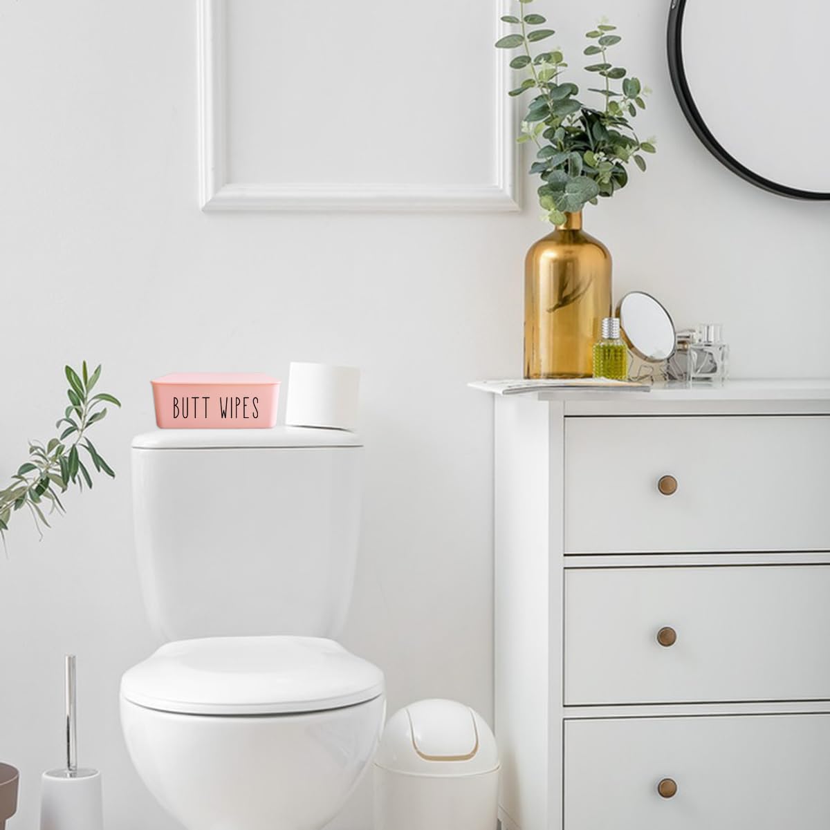 Butt Wipes Dispenser 7.28" L * 4.80" W * 2.75" H