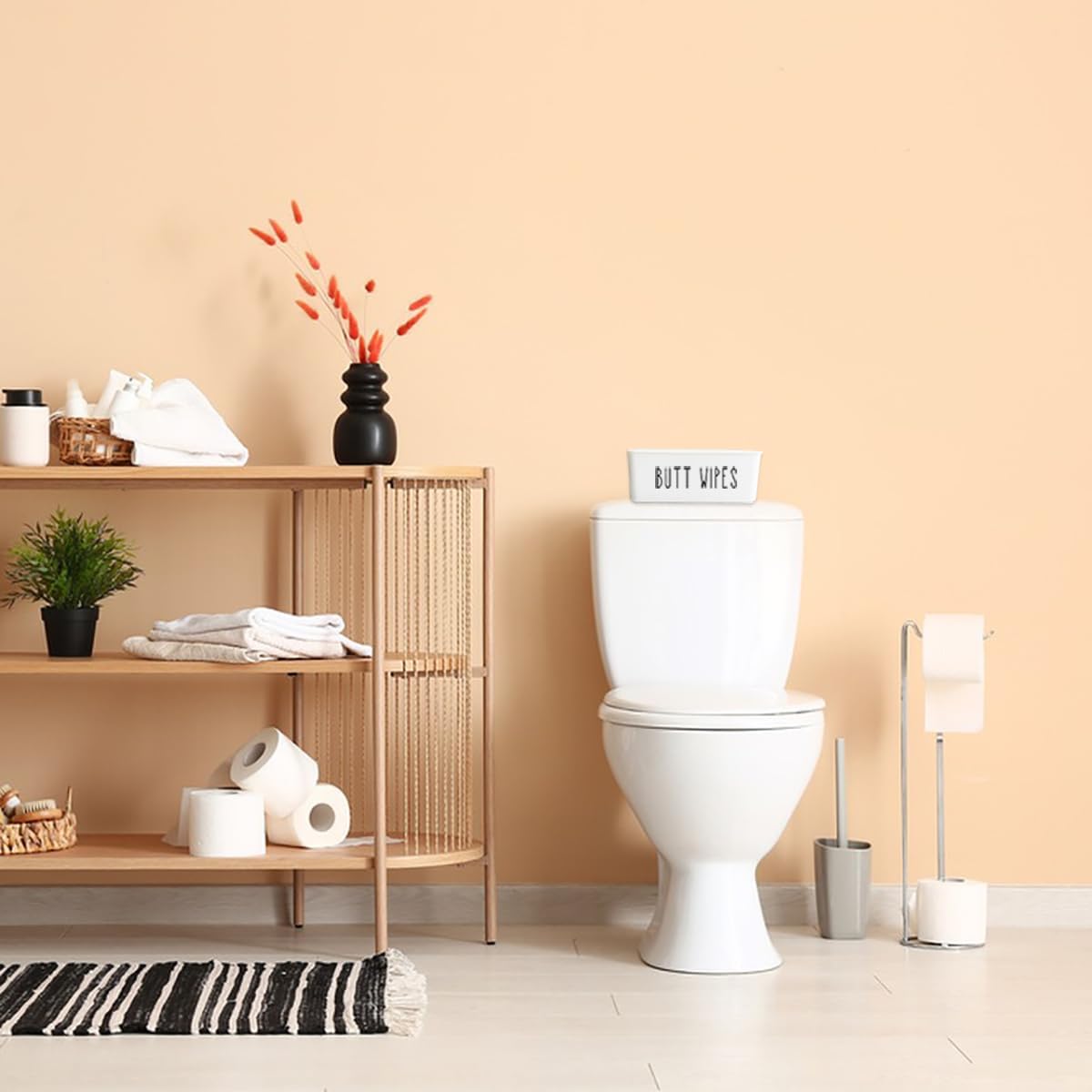 Butt Wipes Dispenser 7.28" L * 4.80" W * 2.75" H