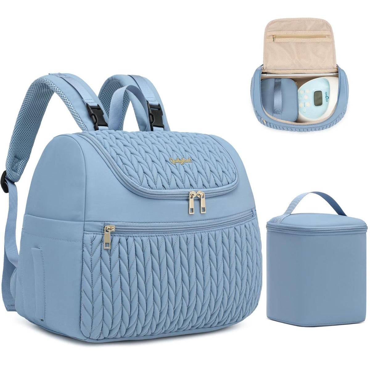 Breast Pump Bag for Spectra S1/S2 & Medela with Insulated Cooler