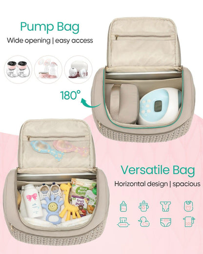 Breast Pump Bag for Spectra S1/S2 & Medela with Insulated Cooler