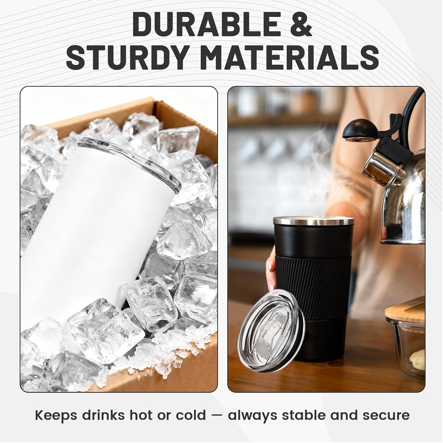 10 Packs 20oz Skinny Tumbler Lid Replacement, Replacement Lids for Tumblers 2.76inch Mouth, Spill Proof Splash Resistant Silicone Sliding Covers BPA-Free & Dishwasher Safe