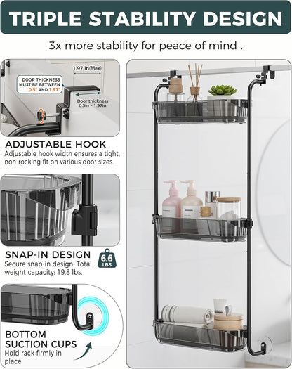 Over the Door Organizer, 6-Tier Hanging Door Organizer White