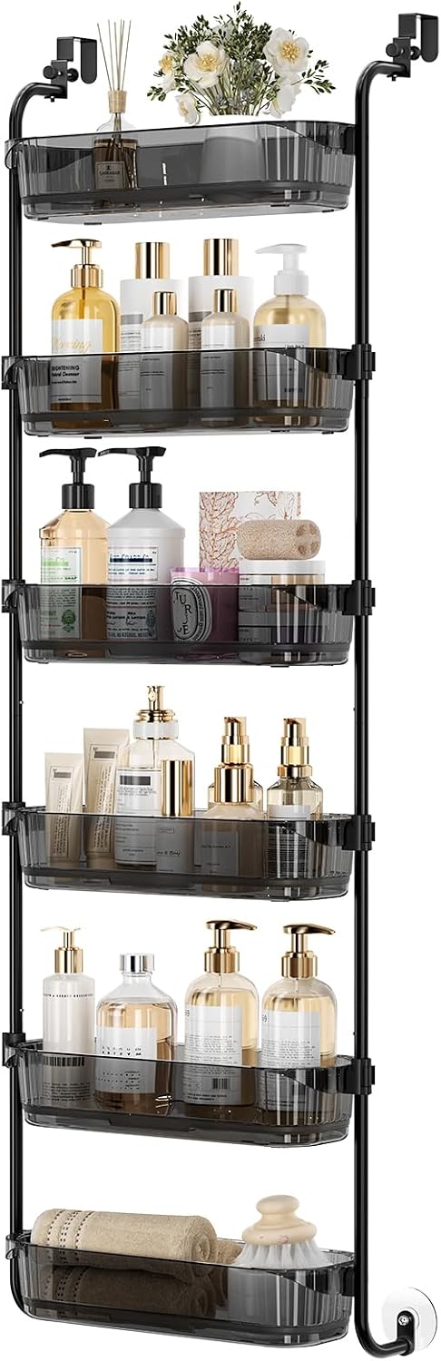 Over the Door Organizer, 6-Tier Hanging Door Organizer White