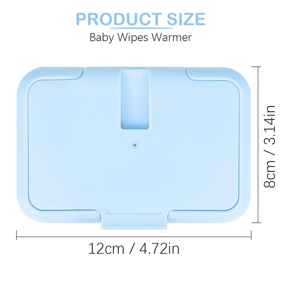 Baby Wipes Warmer Portable Baby Wet Wipes Dispenser Fast Heating Wipes Warmer for Home Car Travel （Blue）