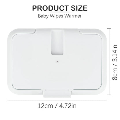 Baby Wipes Warmer Portable Baby Wet Wipes Dispenser Fast Heating Wipes Warmer for Home Car Travel （Blue）