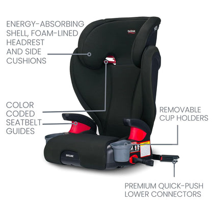Skyline 2-Stage Belt-Positioning Booster Car Seat, Dusk - Highback and Backless Seat