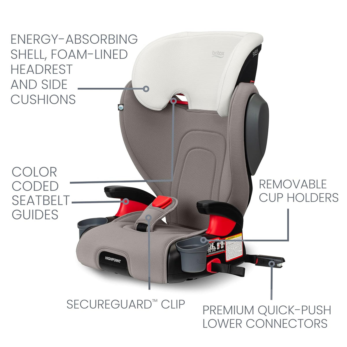 Skyline 2-Stage Belt-Positioning Booster Car Seat, Dusk - Highback and Backless Seat