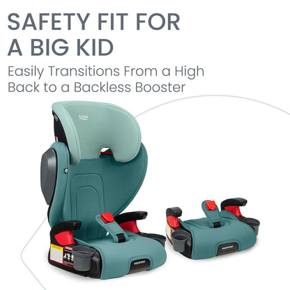 Skyline 2-Stage Belt-Positioning Booster Car Seat, Dusk - Highback and Backless Seat