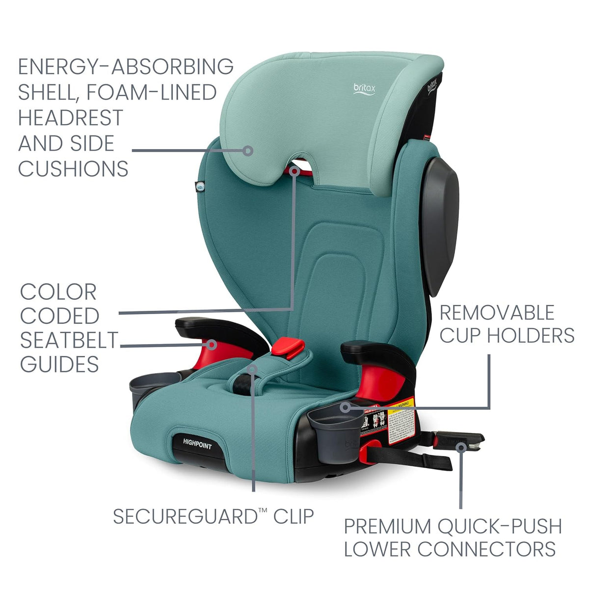 Skyline 2-Stage Belt-Positioning Booster Car Seat, Dusk - Highback and Backless Seat