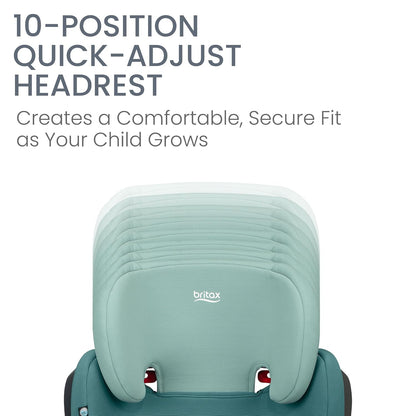 Skyline 2-Stage Belt-Positioning Booster Car Seat, Dusk - Highback and Backless Seat