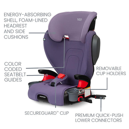 Skyline 2-Stage Belt-Positioning Booster Car Seat, Dusk - Highback and Backless Seat