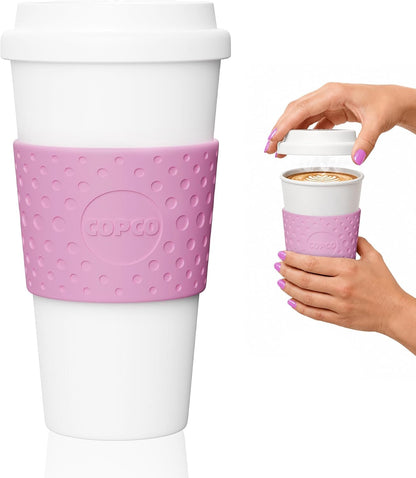 Acadia Travel Mug, 16 Ounce, Plum