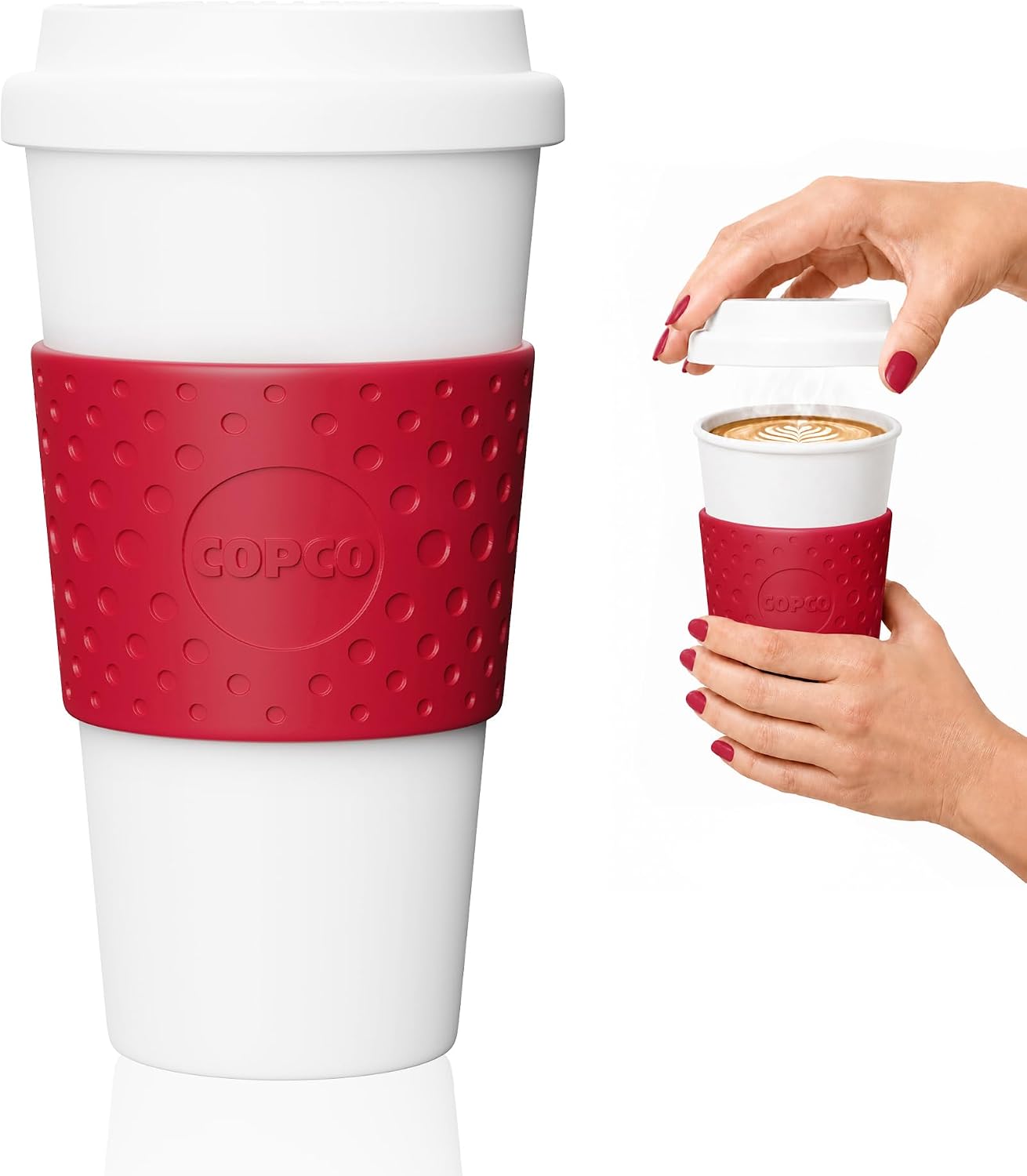 Acadia Travel Mug, 16 Ounce, Plum