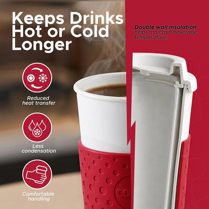 Acadia Travel Mug, 16 Ounce, Plum