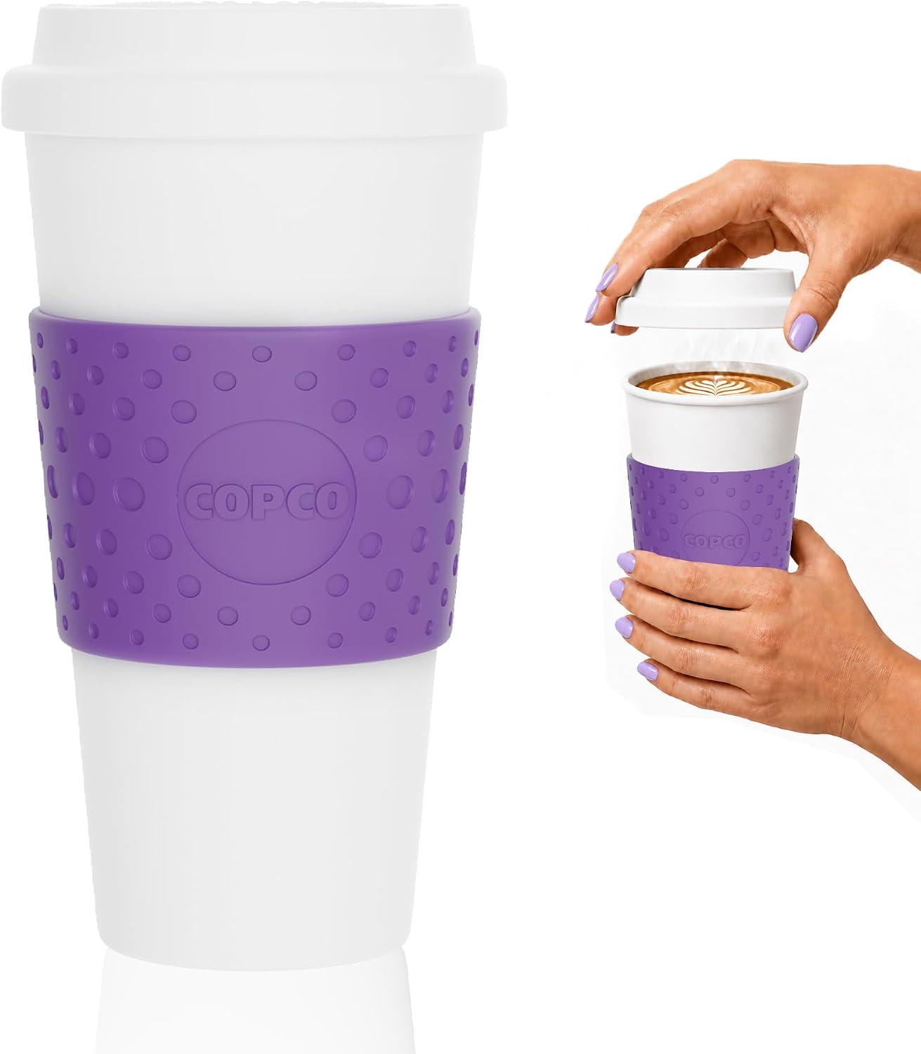Acadia Travel Mug, 16 Ounce, Plum
