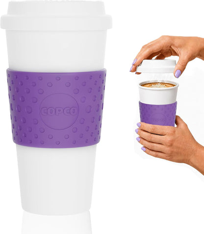 Acadia Travel Mug, 16 Ounce, Plum