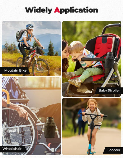 Large Bike Cup Holder, Bicycle Water Bottle Holder for Handlebar
