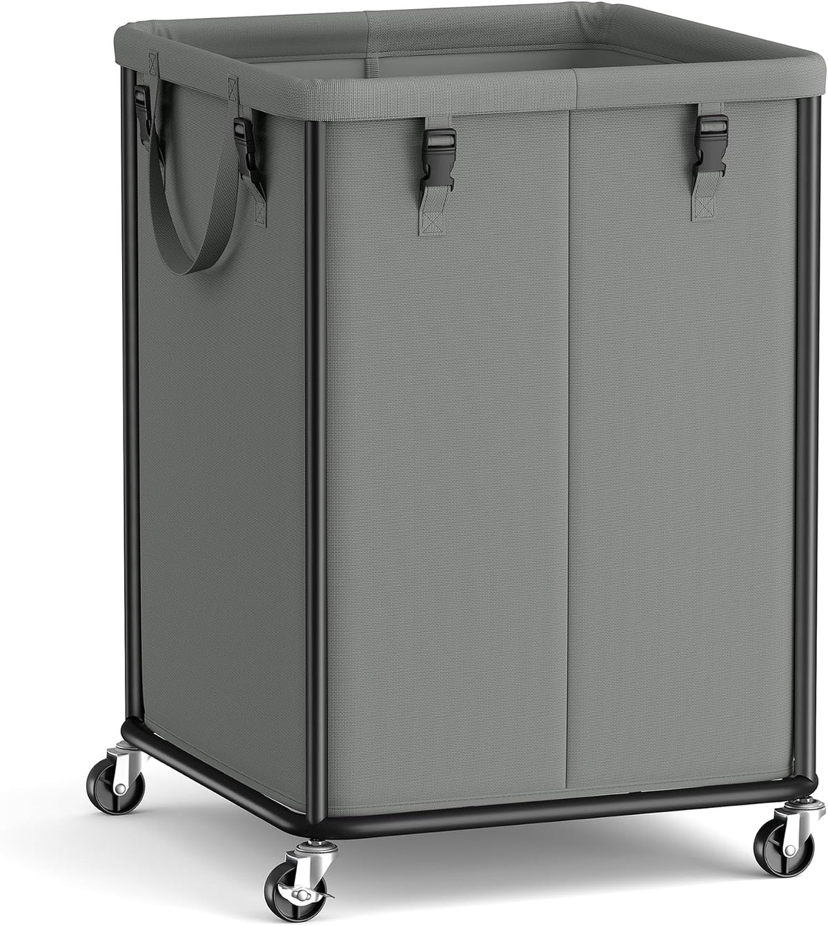 SONGMICS Laundry Basket with Wheels, Removable Liner Bag, 45 Gallon (170 L)