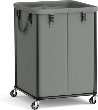 SONGMICS Laundry Basket with Wheels, Removable Liner Bag, 45 Gallon (170 L)