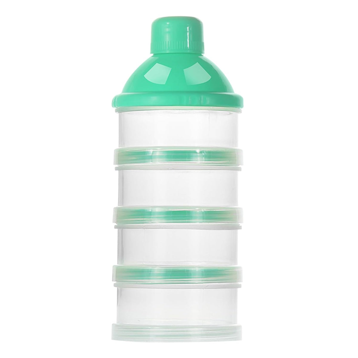 Formula Dispenser On The Go, 4 Compartments Stackable Formula Container for Travel, Baby Milk Powder Kids Snack Container, BPA Free ﻿