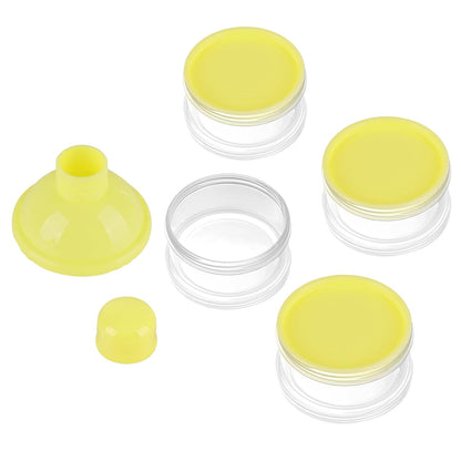 Formula Dispenser On The Go, 4 Compartments Stackable Formula Container for Travel, Baby Milk Powder Kids Snack Container, BPA Free ﻿