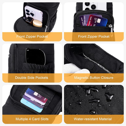 Water Bottle Bag 40 oz Crossbody Bag Insulated Carrier Purse Holder for Walking Hiking with Adjustable Strap