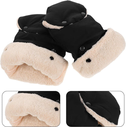 Stroller Gloves Universal Handmuff Winter Black Waterproof
