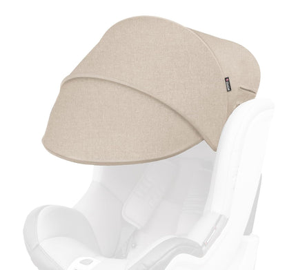 Sun Shade Extender/Auxiliary Canopy for Car Seat (Black Grey)