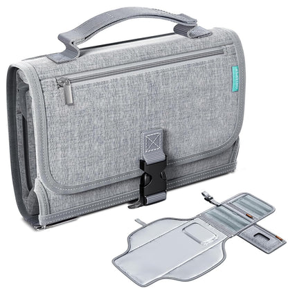 Portable Diaper Changing Pad, Wipe Clean, 24x22,Austere Grey