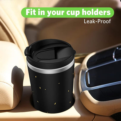 Insulated Coffee Mug with Ceramic Coating, 18oz Travel Mug with Leak-proof Lid, Vacuum Double-wall Tumbler, Stainless Steel Thermal Cup for Tea, Hot Cocoa, Cold Beverage, Ice Drinks