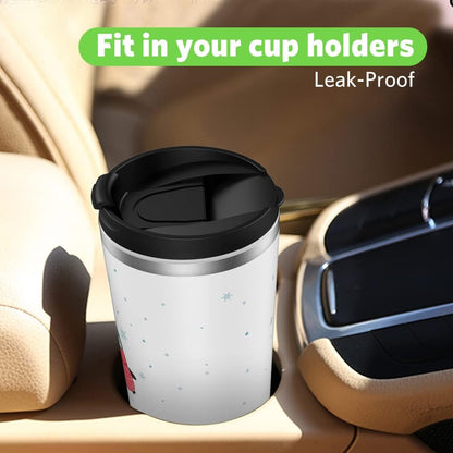 Insulated Coffee Mug with Ceramic Coating, 18oz Travel Mug with Leak-proof Lid, Vacuum Double-wall Tumbler, Stainless Steel Thermal Cup for Tea, Hot Cocoa, Cold Beverage, Ice Drinks