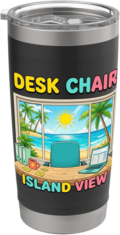Focused Workspace Coastal Horizon Stainless Steel Insulated Tumbler