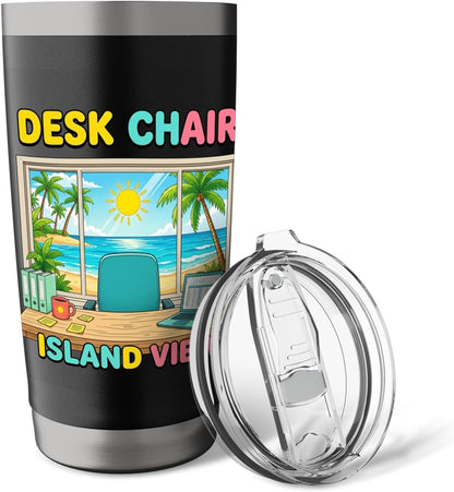 Focused Workspace Coastal Horizon Stainless Steel Insulated Tumbler