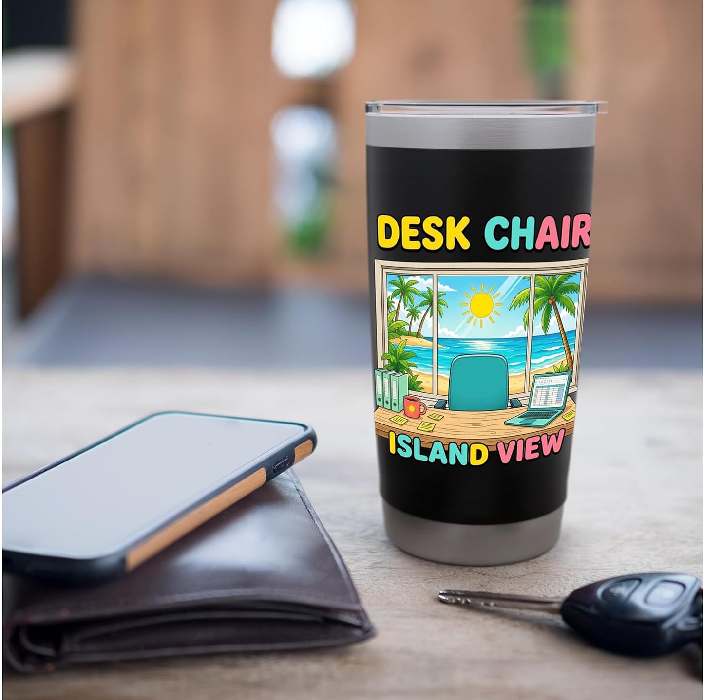 Focused Workspace Coastal Horizon Stainless Steel Insulated Tumbler