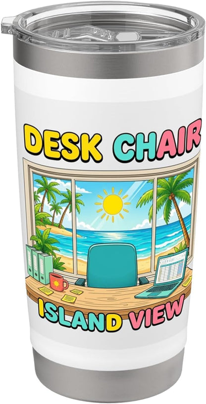 Focused Workspace Coastal Horizon Stainless Steel Insulated Tumbler