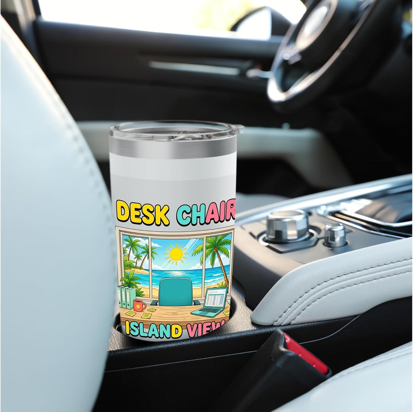 Focused Workspace Coastal Horizon Stainless Steel Insulated Tumbler
