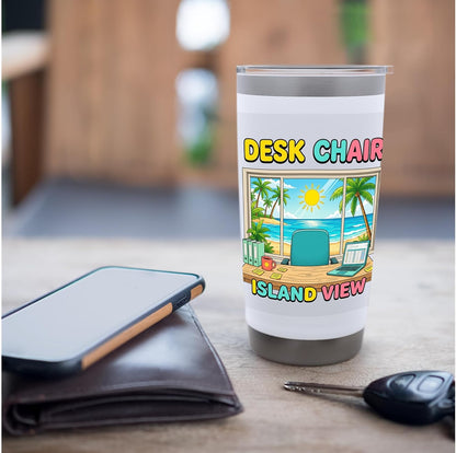 Focused Workspace Coastal Horizon Stainless Steel Insulated Tumbler